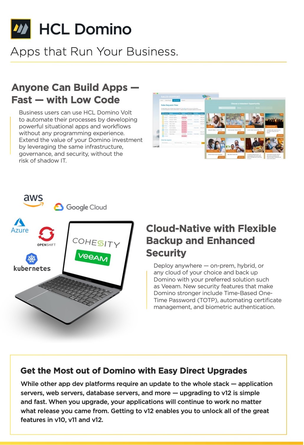 HCL Notes and Domino v12 Key Features and Benefits HCL Notes and Domino v12 Key Features and Benefits